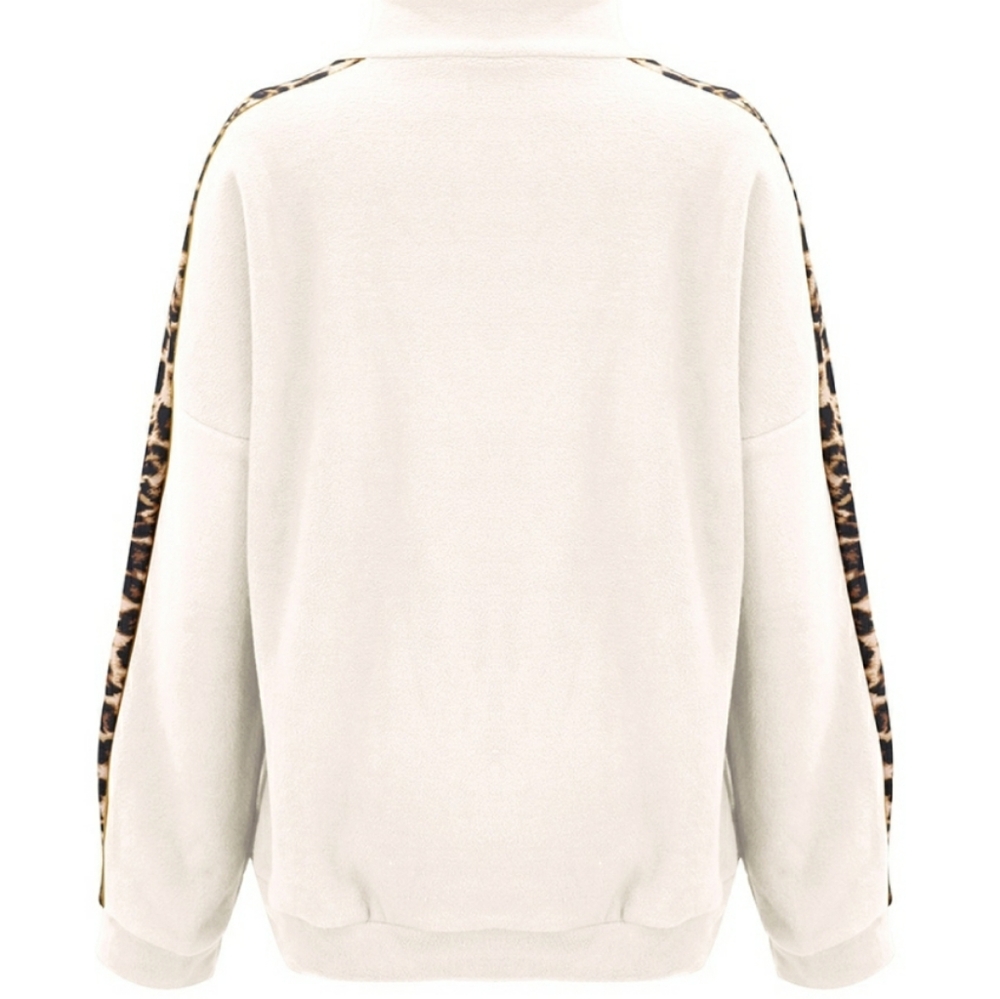 🧊 NWT Leapord Print Half Zip - Picture 4 of 4